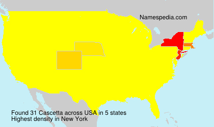 Surname Cascetta in USA Surname Cascetta in USA