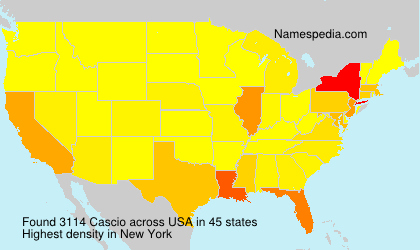 Surname Cascio in USA Surname Cascio in USA