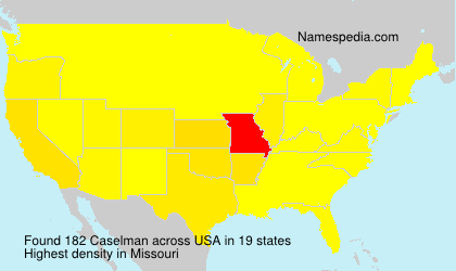 Surname Caselman in USA Surname Caselman in USA