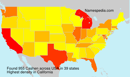 Surname Cashen in USA Surname Cashen in USA
