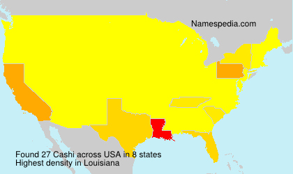 Surname Cashi in USA Surname Cashi in USA