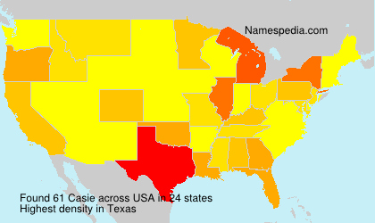 Surname Casie in USA Surname Casie in USA