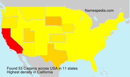 Surname Casjens in USA Surname Casjens in USA