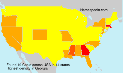 Surname Casle in USA