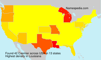 Surname Casmier in USA Surname Casmier in USA