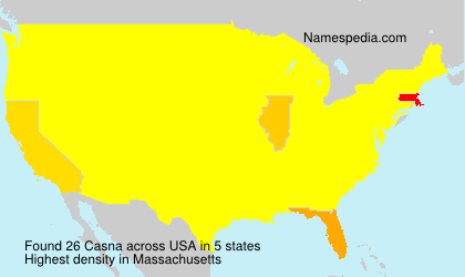 Surname Casna in USA