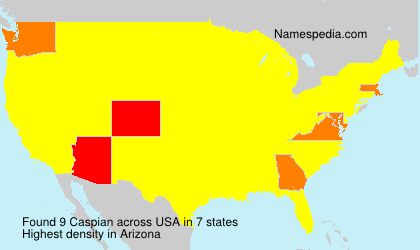 Surname Caspian in USA Surname Caspian in USA