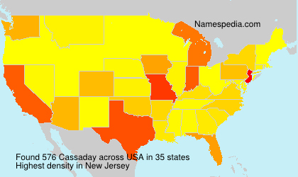 Surname Cassaday in USA Surname Cassaday in USA