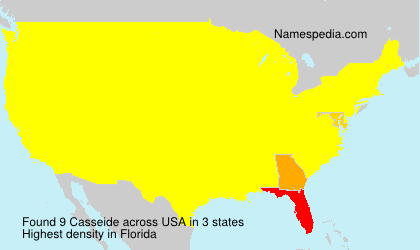 Surname Casseide in USA Surname Casseide in USA