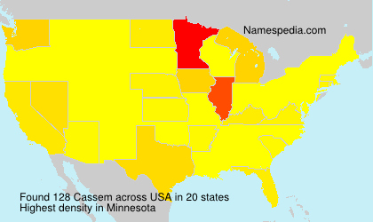 Surname Cassem in USA Surname Cassem in USA