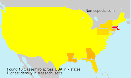 Surname Cassemiro in USA Surname Cassemiro in USA