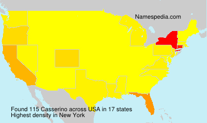 Surname Casserino in USA Surname Casserino in USA