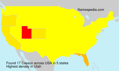 Surname Cassun in USA Surname Cassun in USA