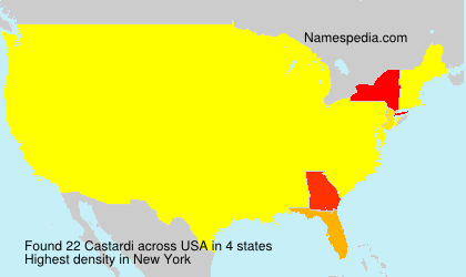 Surname Castardi in USA Surname Castardi in USA