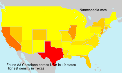 Surname Castelano in USA Surname Castelano in USA