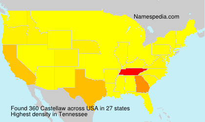 Surname Castellaw in USA