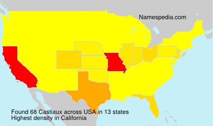 Surname Castiaux in USA