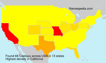 Surname Castiaux in USA Surname Castiaux in USA