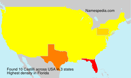 Surname Castilli in USA Surname Castilli in USA