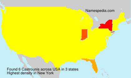 Surname Castrounis in USA Surname Castrounis in USA