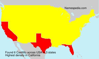 Surname Casttillo in USA Surname Casttillo in USA