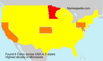 Surname Catco in USA Surname Catco in USA