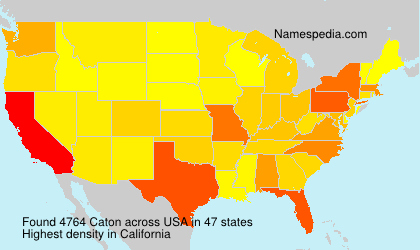 Surname Caton in USA Surname Caton in USA