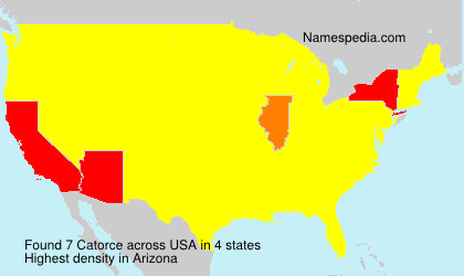 Surname Catorce in USA Surname Catorce in USA