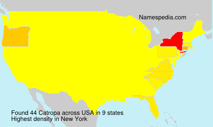 Surname Catropa in USA Surname Catropa in USA