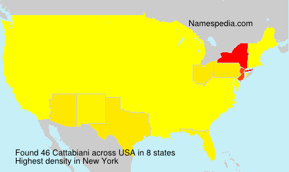 Surname Cattabiani in USA Surname Cattabiani in USA