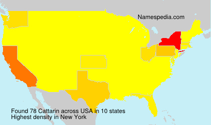 Surname Cattarin in USA Surname Cattarin in USA