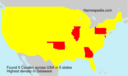 Surname Cauden in USA Surname Cauden in USA