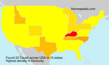 Surname Caudil in USA Surname Caudil in USA