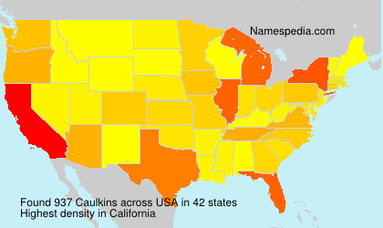 Surname Caulkins in USA Surname Caulkins in USA