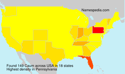 Surname Caum in USA Surname Caum in USA