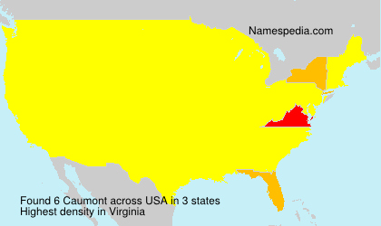 Surname Caumont in USA Surname Caumont in USA