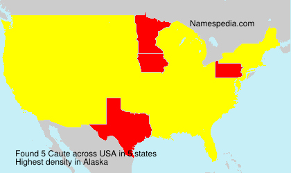 Surname Caute in USA Surname Caute in USA
