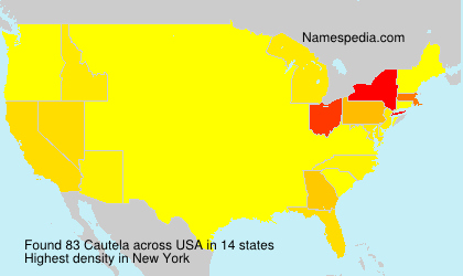 Surname Cautela in USA
