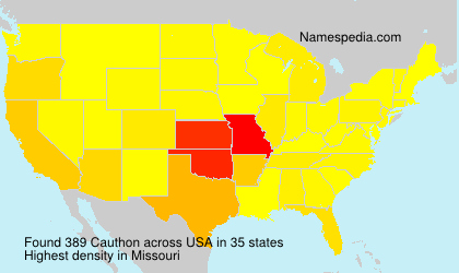 Surname Cauthon in USA Surname Cauthon in USA