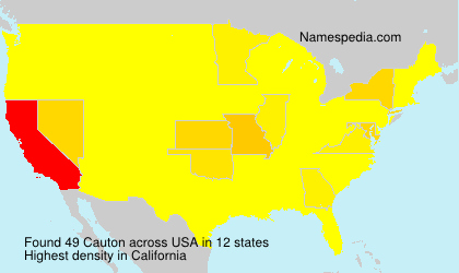 Surname Cauton in USA Surname Cauton in USA
