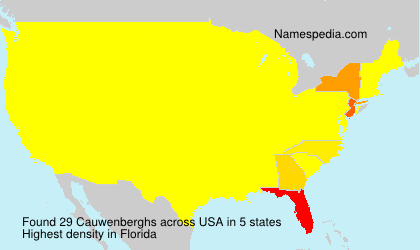 Surname Cauwenberghs in USA Surname Cauwenberghs in USA