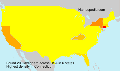 Surname Cavagnero in USA Surname Cavagnero in USA
