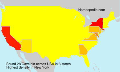 Surname Cavaiola in USA Surname Cavaiola in USA