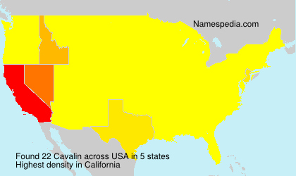 Surname Cavalin in USA Surname Cavalin in USA