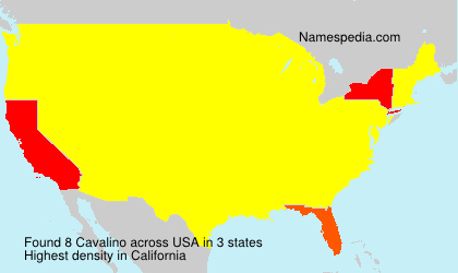 Surname Cavalino in USA Surname Cavalino in USA