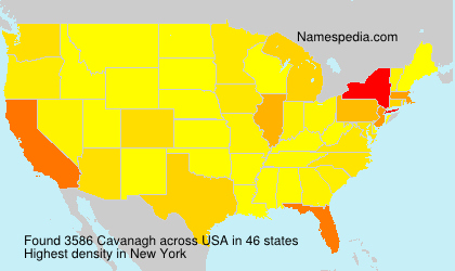 Surname Cavanagh in USA Surname Cavanagh in USA