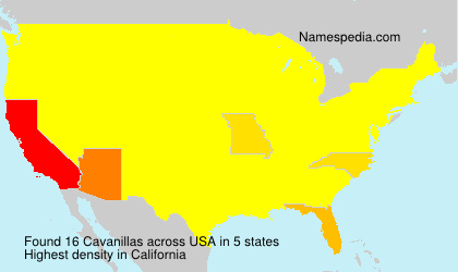 Surname Cavanillas in USA Surname Cavanillas in USA