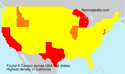Surname Cavaso in USA Surname Cavaso in USA