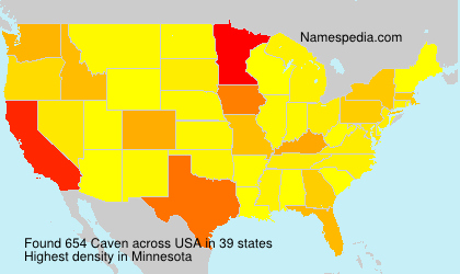 Surname Caven in USA Surname Caven in USA