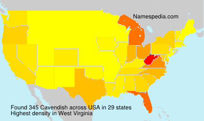 Surname Cavendish in USA Surname Cavendish in USA